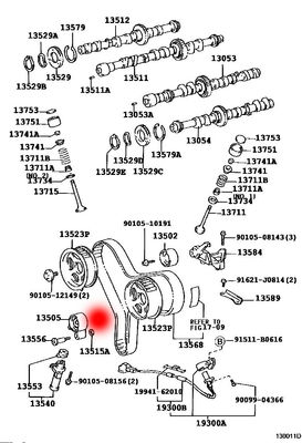OEM 13505-67040 135050L010 TENSION ROLLER FOR TOYOTA 4 RUNNERII(N1)3.0 TURBO-D